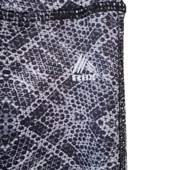 RBX Black White Geometric Pattern Leggings Women’s Size Large - Picture 5 of 7